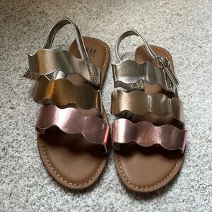 Girls GAP metallic sandals